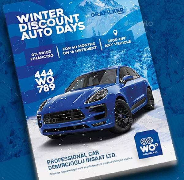 Luxury Car Sales Flyer Templates PSD, Ai, Word, InDesign Formats